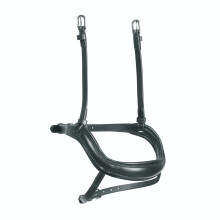 (Full, Black) Velociti Ergonomic Leather Horse Flash Noseband