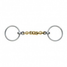 (5.5in, Brass) Shires Brass Waterford Horse Loose Ring Snaffle Bit