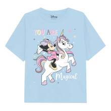 (3-4 Years, Light Blue) Disney Girls You Are Magical Minnie Mouse T-Shirt