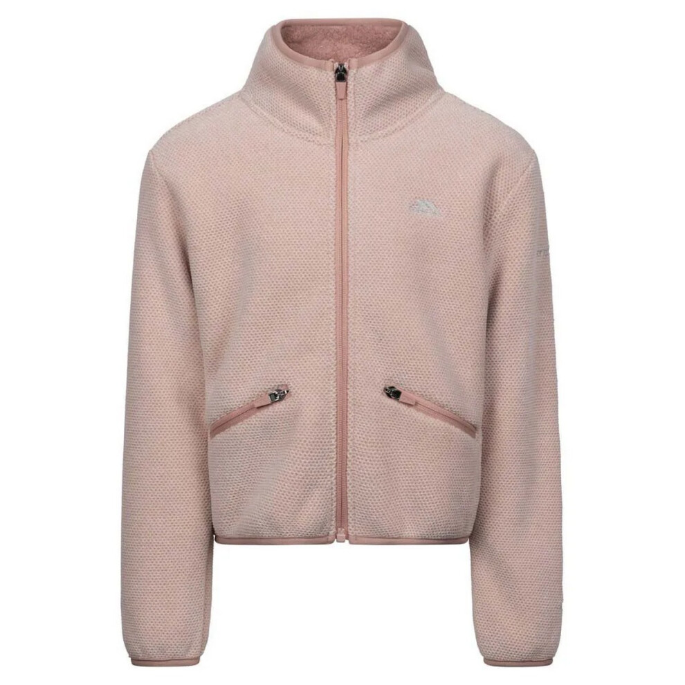 Trespass (7-8 Years, Mid Rose) Unisex Adult Tryllis Fleece Jacket
