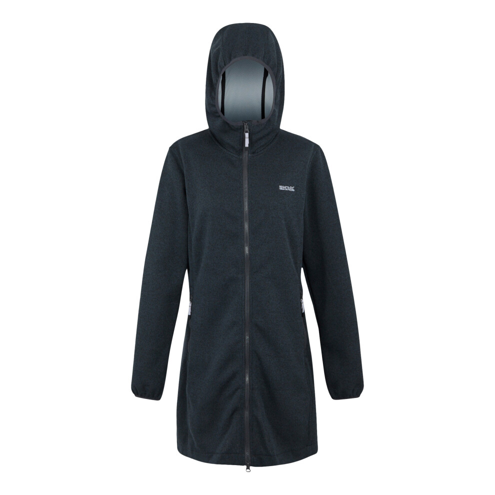 Regatta (24 Uk, Seal Grey/Lilac Hint) Womens/Ladies Bloomfield Marl Longline Fleece Jacket