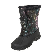 (4 UK, Jet Black) Mountain Warehouse Childrens/Kids Whistler Adaptive Stars Snow Boots