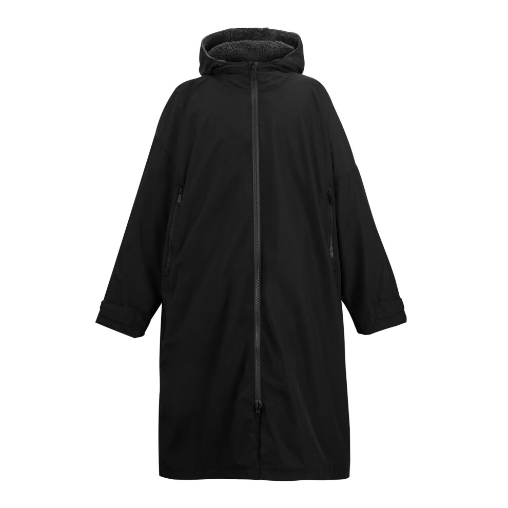 Regatta (Xl-Xxl, Black/Slate Grey) Unisex Adult Changing Robe