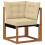 VidaXL vidaXL Outdoor-Sofagarnitur 4 stk. Natur und Beige 6