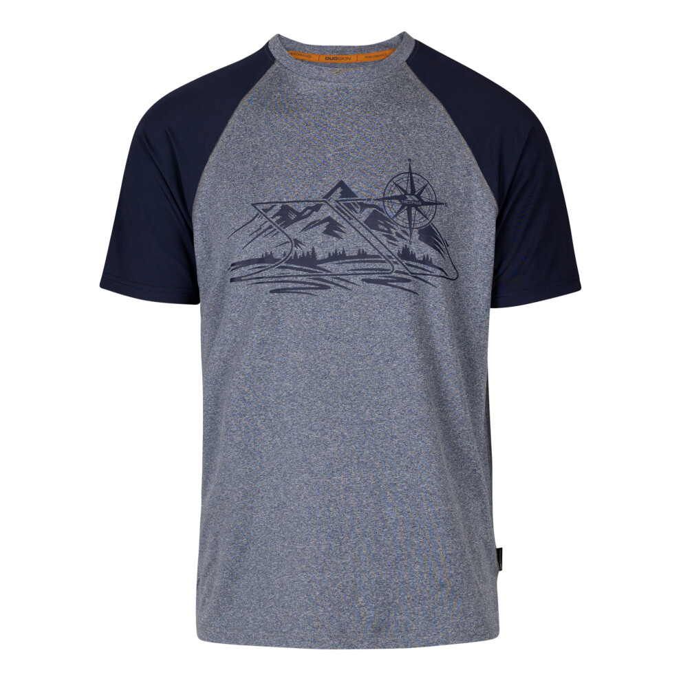 Trespass (Xxs, Navy Marl) Mens Fullmer Mountain T-Shirt