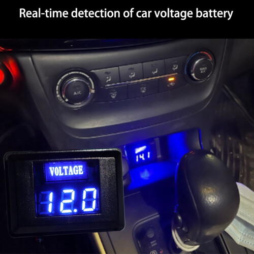 12V Digital Voltmeter Voltage Tester Gauge Bright LED Display for Car Motor RV 1