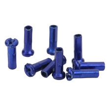 80 Fahrrad Speichenhüte 14mm 14G Blau Eisen
