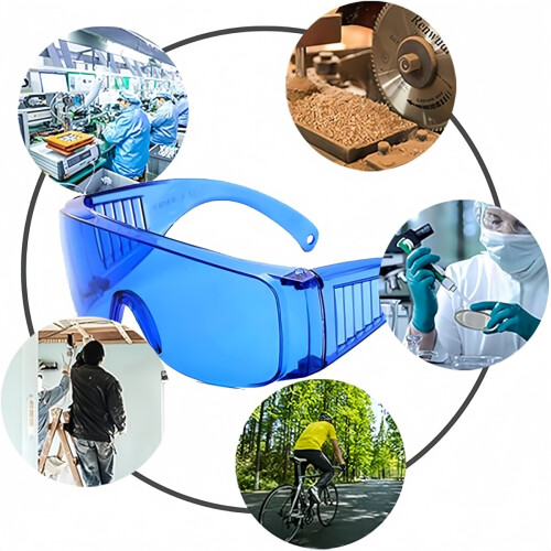 Safety Glasses, Protective Lab Goggles Uv Resistant Safety-over Spectacles for Workshop, Laboratory and Construction 2