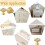 10 Pack Gold Cabinet Knobs, Pumpkin-shaped Brass Handle, Single Hole Round Cupboard Drawer 4