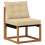 VidaXL vidaXL Outdoor-Sofagarnitur 7 stk. Natur und Beige 3