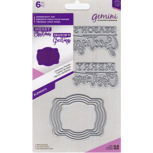 Gemini Elements Die - Christmas Frames