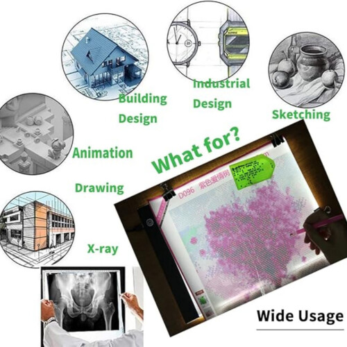 A4 Led Light Pad Board Light Box Σχέδιο, Lightbox Box για Σχέδιο, 5D 5d Diamond Art Painting 1