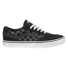 (11 UK, Black) Vans Mens Brooklyn Checkered Suede Low Cut Trainers