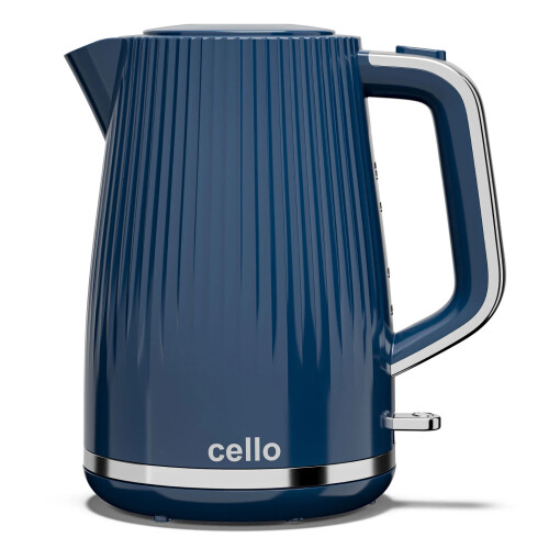 Cello Cello Blue kettle and Toaster set textured design, 3000w 1.7L Kettle 2 Slice 1