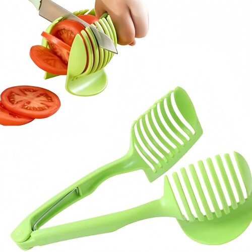 Kitchen Tool - Fruit Vegetable Slicer for Tomatoes, Potatoes, Lemons with Handle to Grab Eggs 2