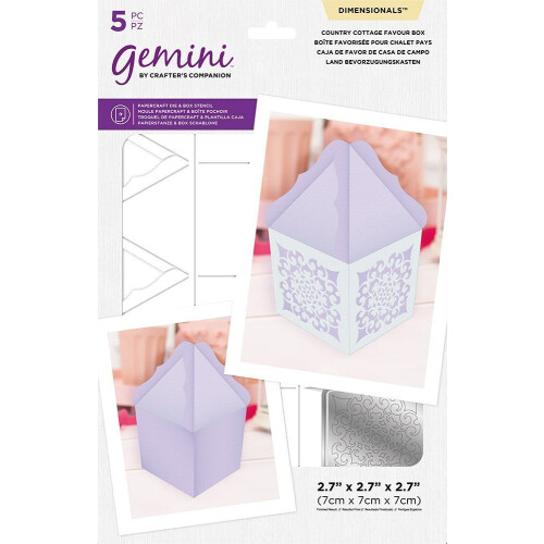 Gemini Dimensionals Die ~ Country Cottage Favour Box
