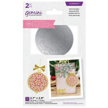 Gemini Double-Sided Layerable Topper and Image Die - Festive Bauble
