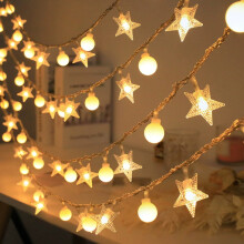 20 fot 40 LED USB og batteridrevet, mini globelys for innendørs utendørs soverom fest bryllup hage juletre dekorasjon, balkong C
