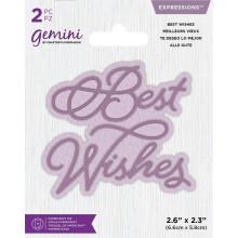 Gemini Mini Expressions Die - Best Wishes
