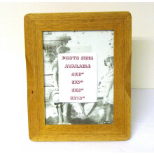 OAK LASER SCALLOP PHOTO FRAME ~ 8x10''