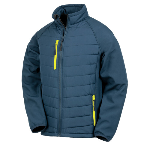 Result (XL, Navy/Yellow) Result Womens/Ladies Compass Soft Shell Jacket