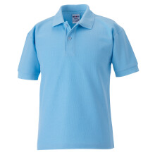 (1-2, Sky Blue) Jerzees Schoolgear Childrens 65/35 Pique Polo Shirt (Pack of 2)
