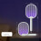 Electric Fly Swatter, Foldable Fly Zapper Killer, 3 Layers Mesh with Usb-c, High Quality Material, Long Lasting Durability, Easy t 1