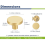 10-pack Gold Kitchen Cabinet Knobs, Solid Brass Knobs for Dresser Drawer, Round Minimalist Bathroom Cabinet Pulls 2