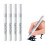 6pcs Soft Head White Permanent Marker Pen, 1-5mm Fine Tip Oil Based, Permanent White Paint Markers 1