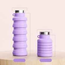 Sticlă de apă pliabilă din silicon, esențială pentru călătorii, pliabilă, sticlă etanșă pentru drumeții, camping, accesorii pentru cicl