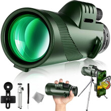 80x100 Monocular Telescope, Suitable for Adults and Children, for Bird Watching, High Quality Material, Long Lasting Durability, E