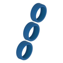 3x Silikon Smart Ring Hülle Kratzfest Dunkelblau M