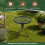 Folding Glass Garden Side Table 50cm 5
