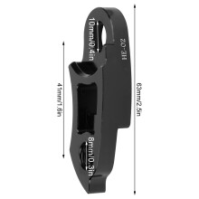 Fahrrad Schaltauge Verlängerung 40-52T Schwarz