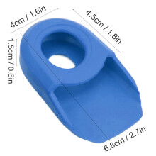 2 Stück Silikon Kurbelabdeckung Blau Fahrrad