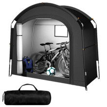 Bike Storage Shed for 2-4 Bikes Portable Waterproof Bicycle Shelter Tent 200x165x80cm 210D Oxford Cloth Foldable Sunshade Cover