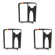 3X Cadre de Garniture de Couvercle de Panneau de Changement de Vitesse en Fibre de Carbone pour Classe C W204 2007-2014 (RHD)