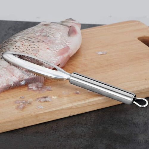 Fish Scale Remover304 Stainless Steel Fish Scale Scraper, Ergonomic Handle Design for Scales Peeling 2