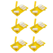 36 PièCes Rouleau de Peinture en Mousse Kit de DéCoration de Peinture 2 Pouces Petit Plateau de Rouleau de Peinture Ensemble pour Brosse de