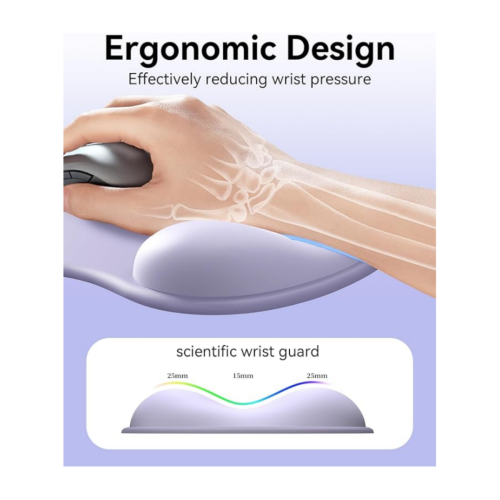 Mouse Pad με στήριγμα καρπού gel, εργονομική άνετη υποστήριξη καρπού υπολογισ 1