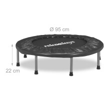 Indoor minitrampoline Ø95 cm - Opvouwbaar, antislipvoetjes