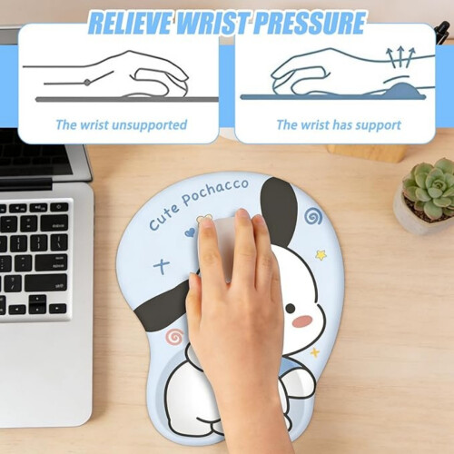 Τρισδιάστατο Mouse Pad με στήριγμα καρπού, Εργονομικό Mousepad με υπερυψωμένους γ 2