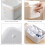 Set of 4 Plastic Storage Baskets, Kitchen Cupboard Storage Tray, Bathroom Drawer with Handle for Stacking Kitchen 5