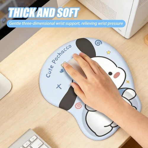 Mouse Pad με υποστήριξη καρπού, χαριτωμένα εργονομικά Mouse Pads με βάση για διακό 2