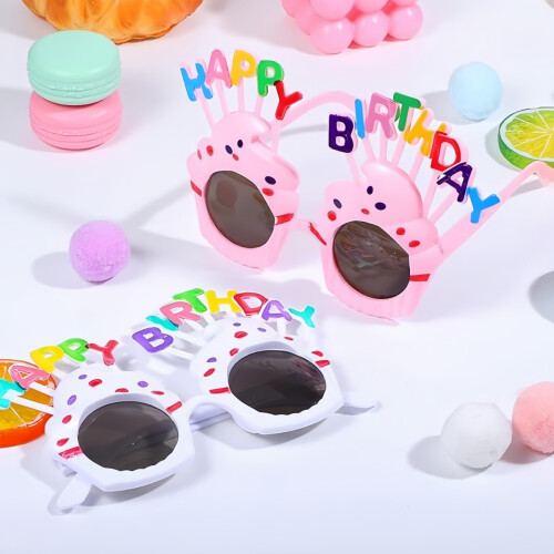 Πακέτο 2 γυαλιών γενεθλίων, γυαλιά ηλίου Happy Birthday, υπέροχα γυαλιά ηλίου γενε 2