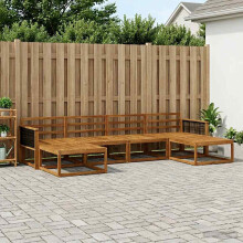 vidaXL Outdoor-Sofagarnitur 6 stk. Natur Massivholz Akazie