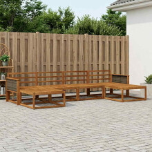 vidaXL Outdoor-Sofagarnitur 6 stk. Natur Massivholz Akazie
