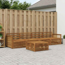vidaXL Outdoor-Sofagarnitur 5 stk. Natur Massivholz Akazie