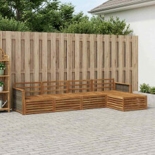 vidaXL Outdoor-Sofagarnitur 5 stk. Natur Massivholz Akazie