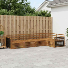 vidaXL Outdoor-Sofagarnitur 5 stk. Natur Massivholz Akazie